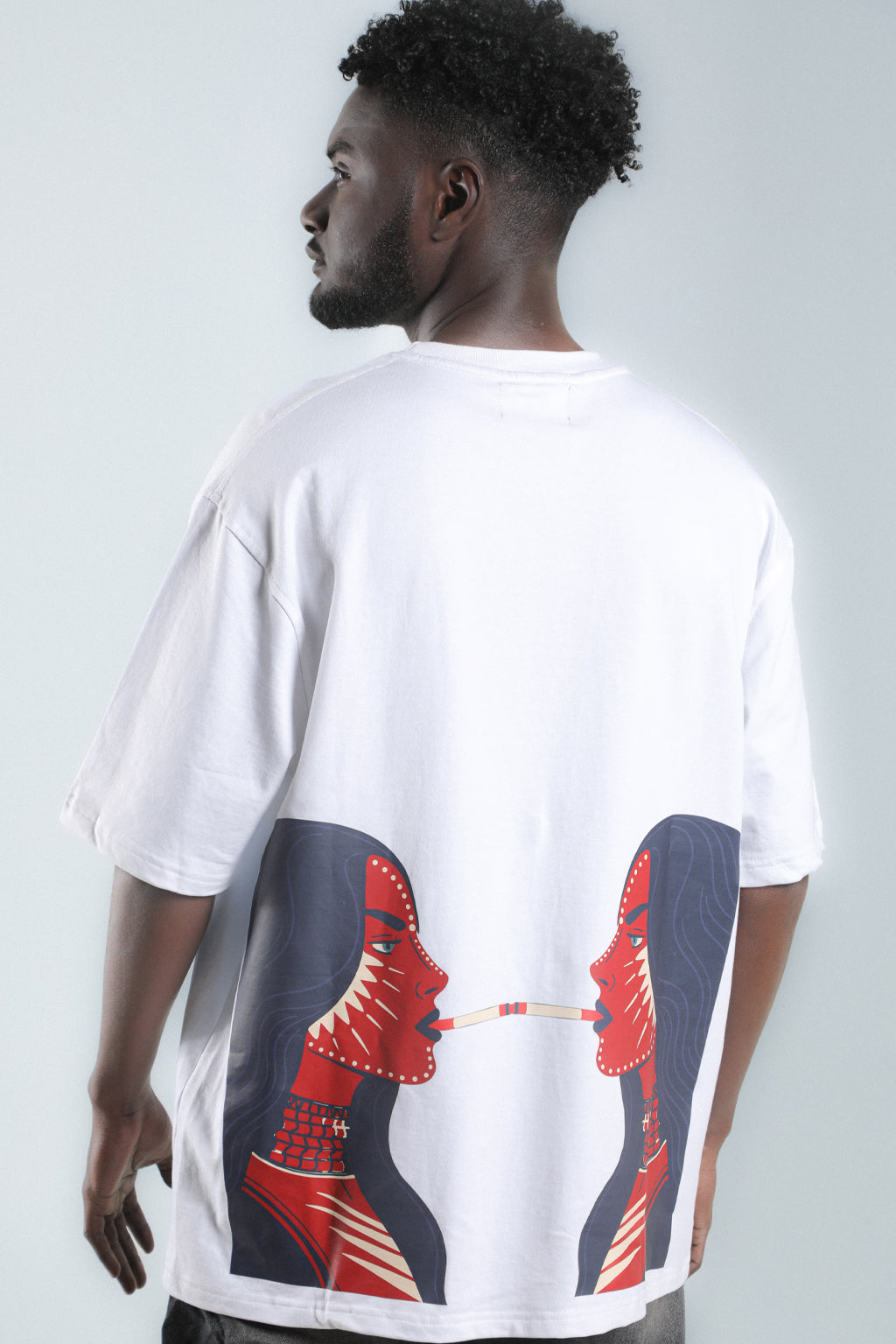 Being Badass  – White Oversized T-Shirt