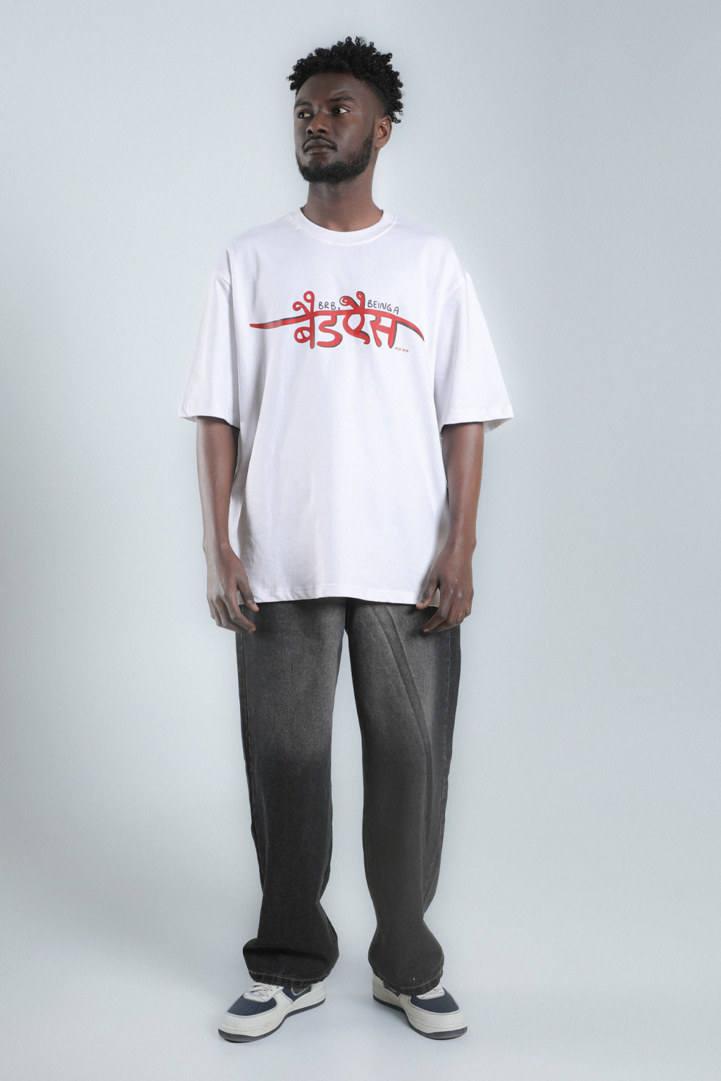 Being Badass  – White Oversized T-Shirt