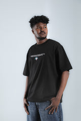 The Look – Black Quote Oversized T-Shirt